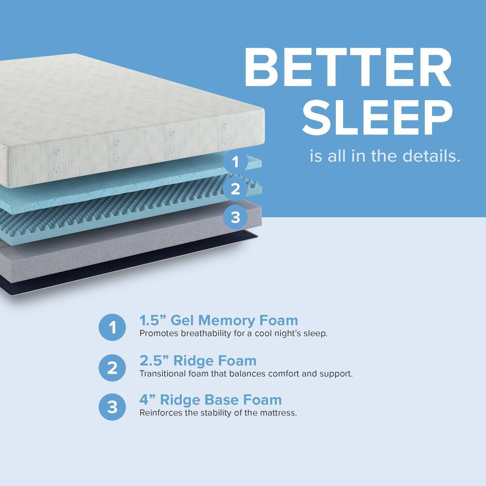 Hearth and Haven Southbay Essentials Medium Memory Foam Full Mattress, , large