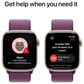 Apple Watch Series 10 GPS 42mm Rose Gold Aluminum Case with Plum Sport Loop, , large