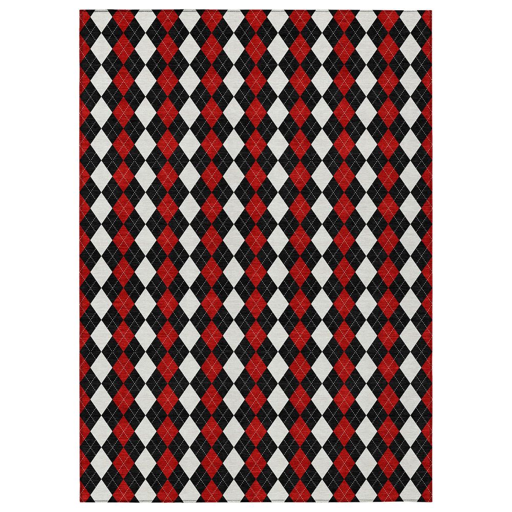 Dalyn Rug Company Wonderland WN20 3" x 5" Black Indoor/Outdoor Area Rug, , large