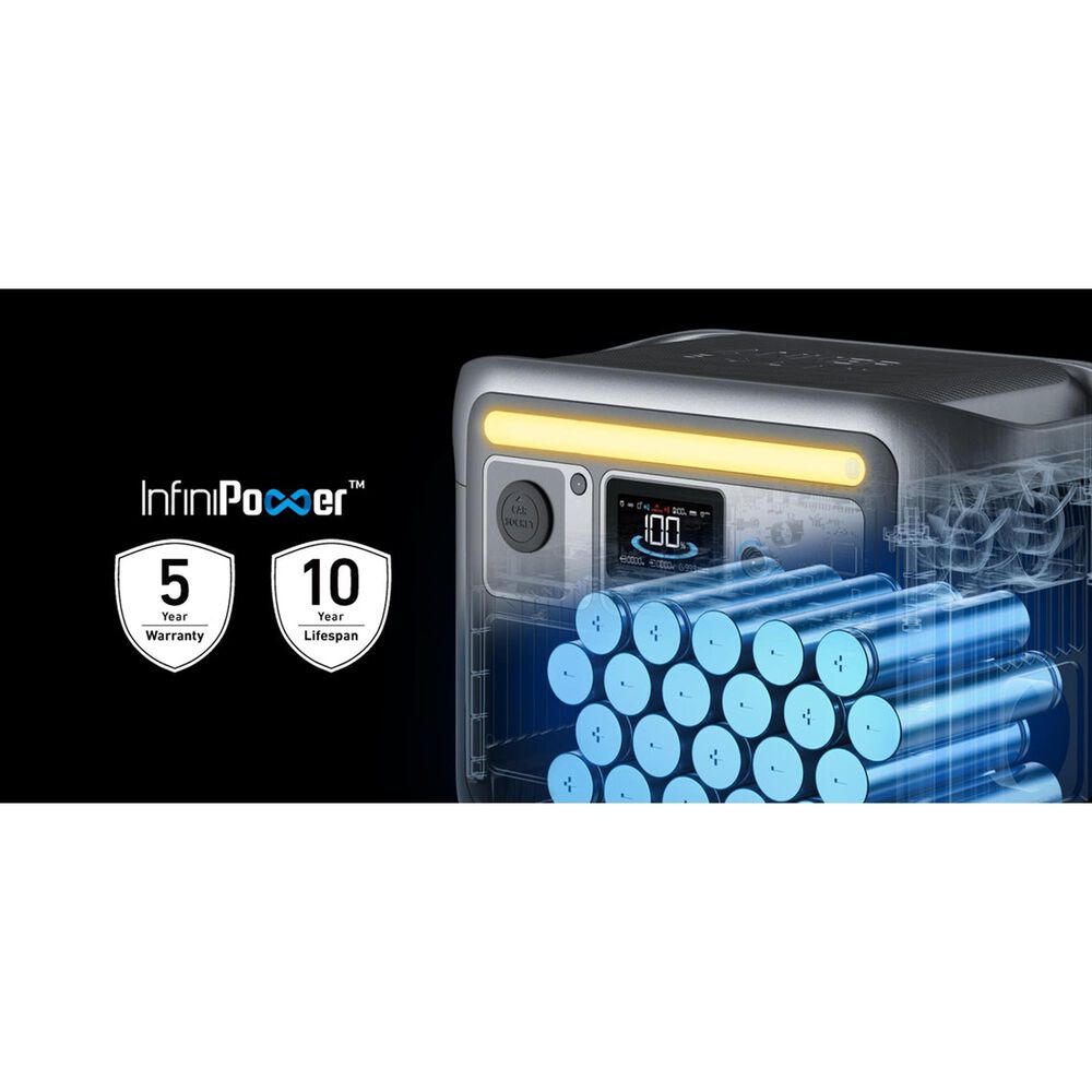 Anker Solix C1000X Portable Power Station in Gray, , large