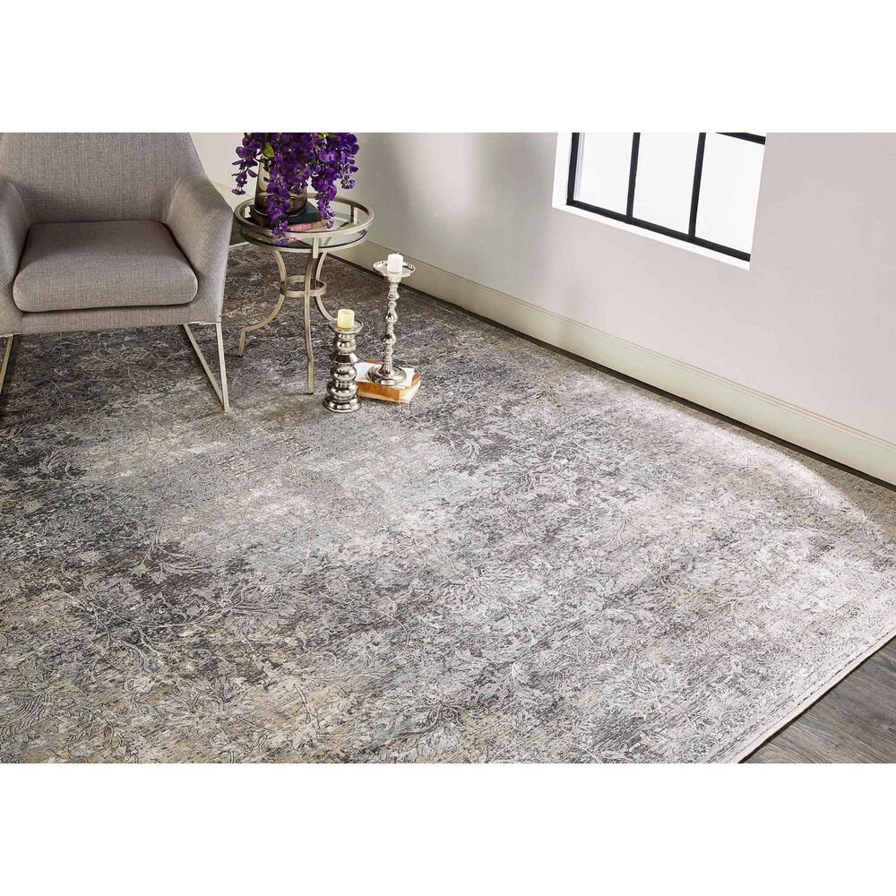 Feizy Sarrant 6&#39;7&quot; x 9&#39;10&quot; Stone Area Rug, , large