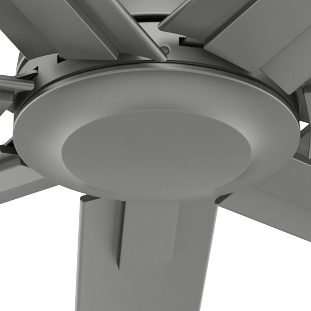 Hunter Downtown 72&quot; Outdoor Ceiling Fan in Matte Silver, , large