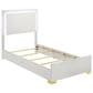 Pacific Landing Marceline 4-Piece Twin Bed Set in White, , large