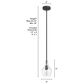 Hunter Maple Park 1-Light Mini Pendant in Noble Bronze, , large