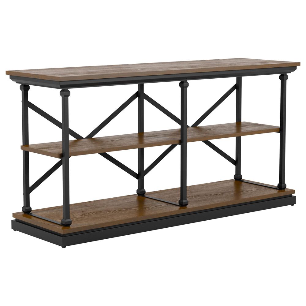 Furniture of America Pollard 3-Piece Occasional Table Set in Dark Oak/Black, , large