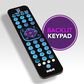 RCA Universal 4-Device Rechargeable Remote in Black, , large