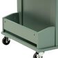 Baxton Studio Dorthy Kitchen Storage Cart in Dark Green and Natural, , large