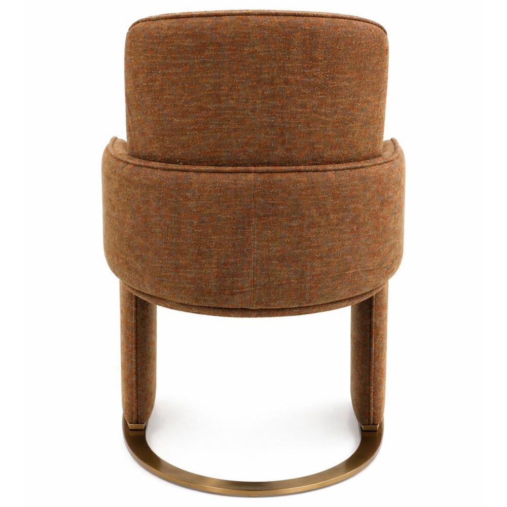Casabianca Home Brenda Arm Chair in Cinnamon Brown, , large