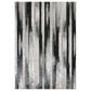 Feizy Micah 5" x 8" Black and Silver Area Rug, , large