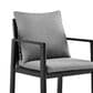 Armen Living Cayman Patio Bar Stool in Dark Gray, , large