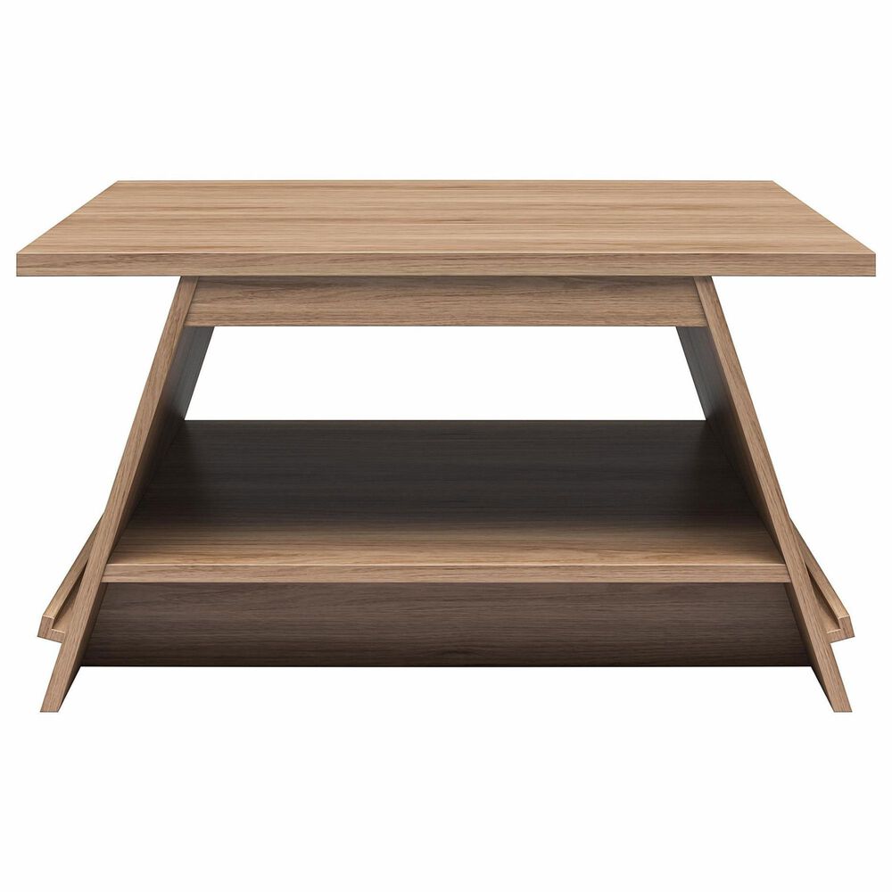 DHP Danton A-Frame Coffee Table with Magazine Perch in Danish Walnut, , large