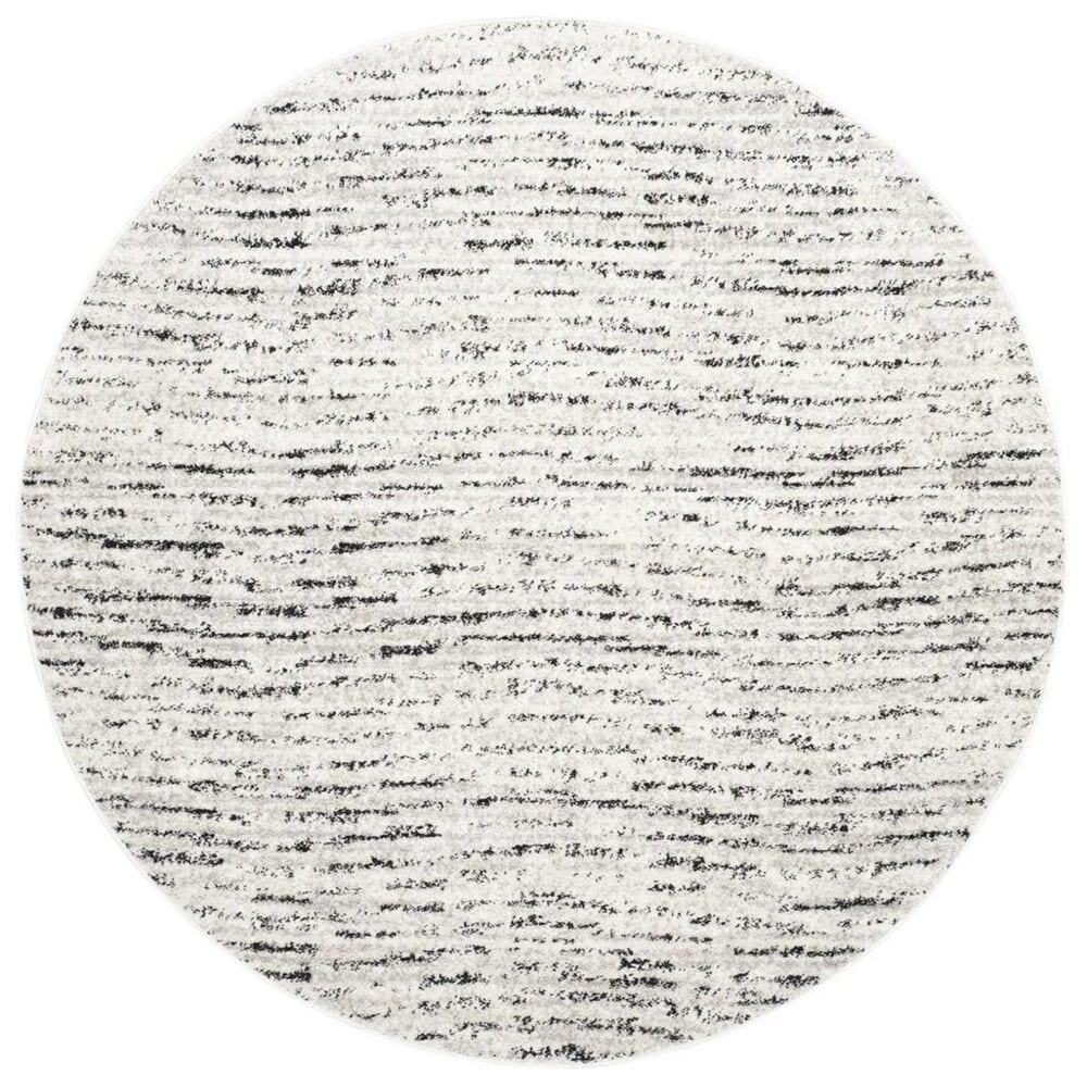 Safavieh Adirondack ADR117B 4&#39; Round Ivory and Silver Area Rug, , large