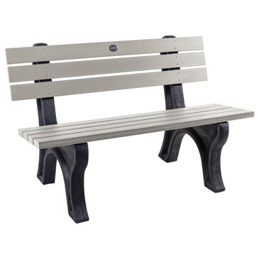Highwood USA Aurora 4" Patio Park Bench in Harbor Gray, , large