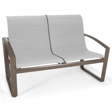 Winston Icon Patio Padded Sling High Back Loveseat in Idol Cloud and Broadway, , large