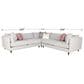 Jonathan Louis International Pia 3-Piece L-Shaped Sectional in Gray, , large