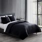 Hallmart Collectibles Puffer 3-Piece Full/Queen Comforter Set in Black, , large