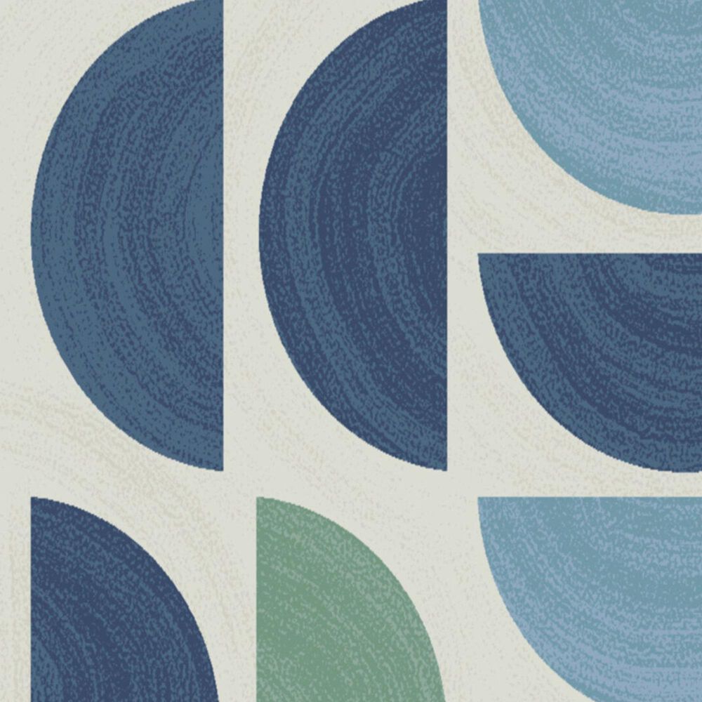 Balta Rugs Franciszka Geometric 5&#39;3&quot; x 7&#39; Blue Area Rug, , large