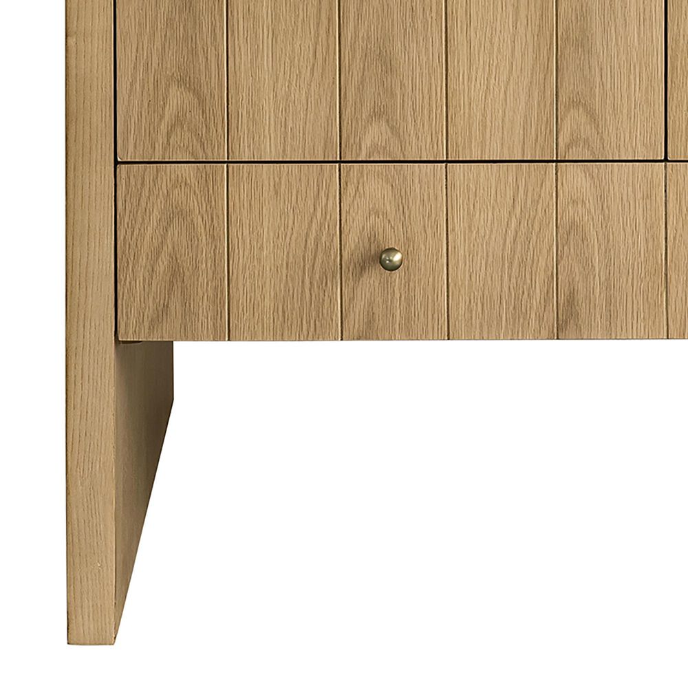 James Martin Vanities Hudson 36&quot; Single Bathroom Vanity in Light Natural Oak with 3 cm Ethereal Noctis Quartz Top and Rectangular Sink, , large