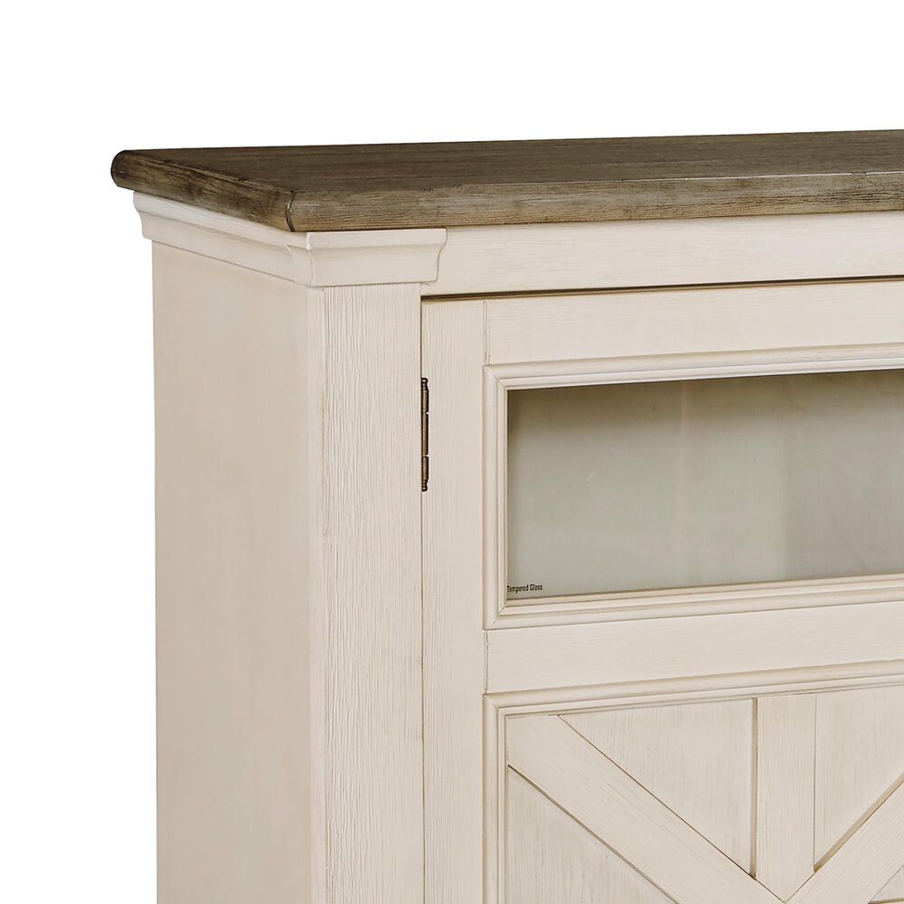 Signature Design by Ashley Bolanburg 50&quot; TV Stand in Antique White and Weathered Oak Top, , large