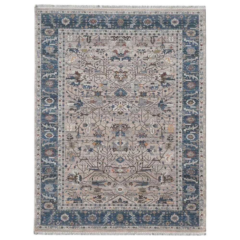 Amer Rugs Arcadia 2" x 3" Beige Navy Area Rug, , large