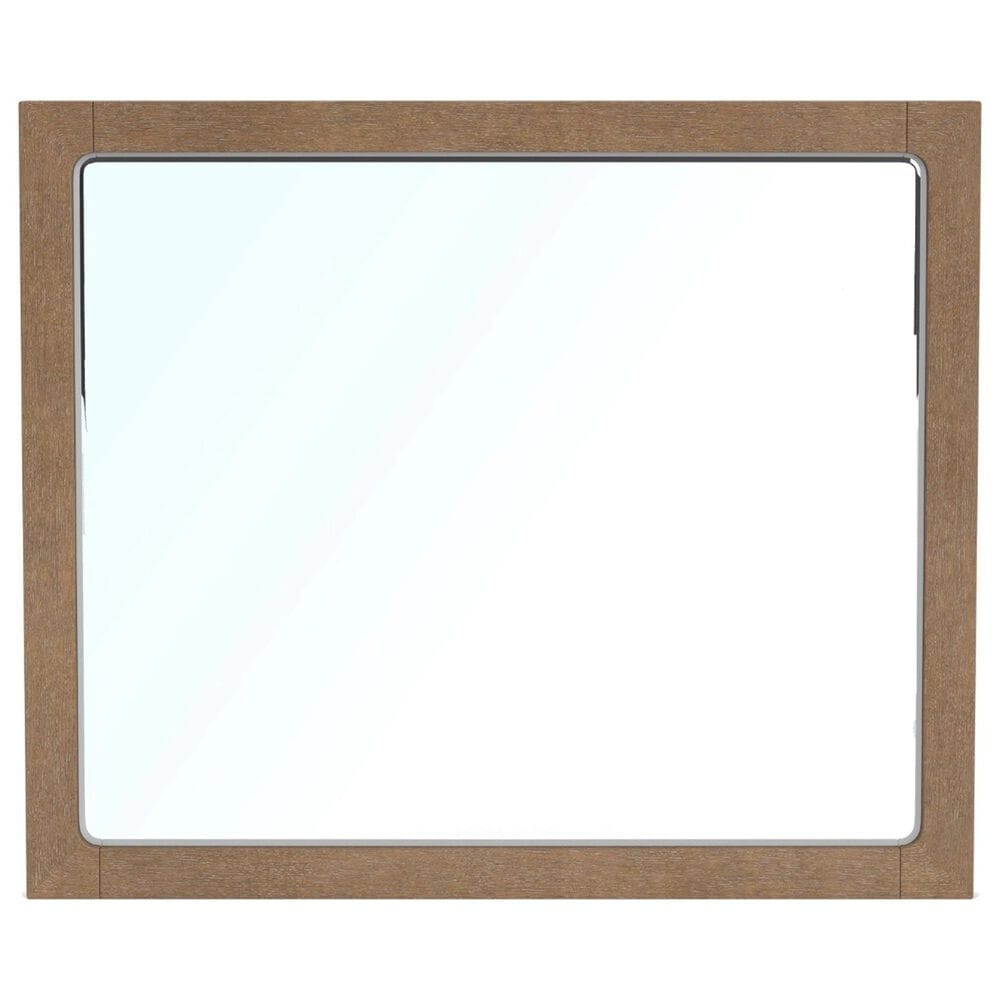 Riverside Furniture Jaxon Dresser Mirror in Casual Mink, , large