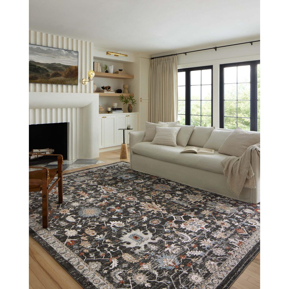 Loloi II Odette 7&#39;10&quot; x 10&#39; Charcoal and Multicolor Area Rug, , large