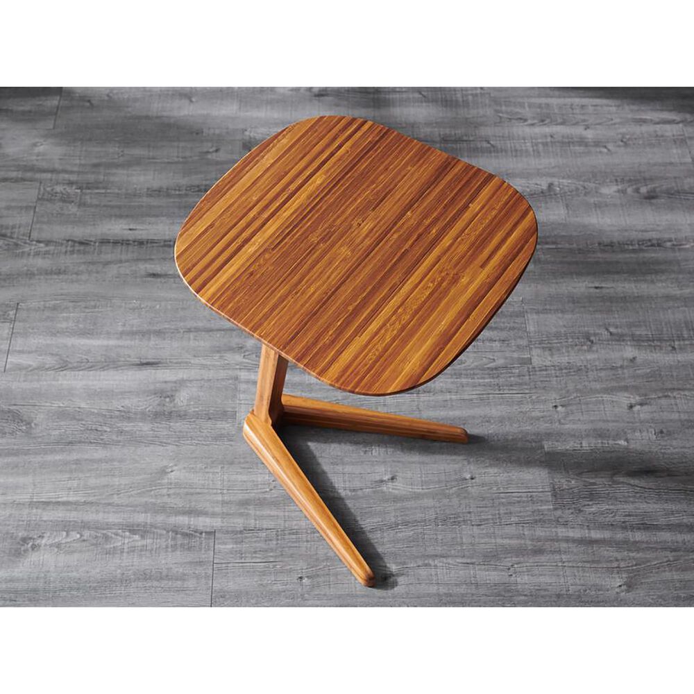 Natural Bamboo Furnishings Side Table in Amber, , large