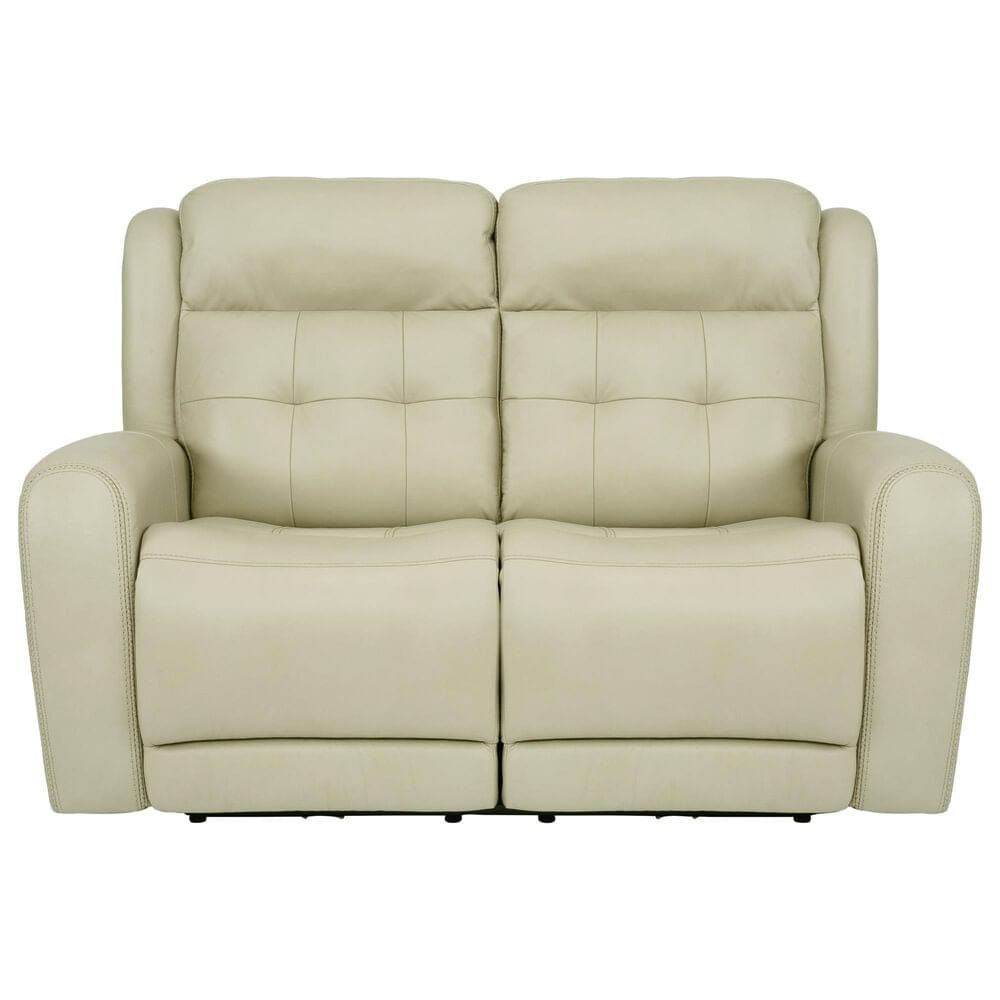 Flexsteel Grant Power Reclining Loveseat with Power Headrest in Cream, , large