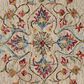 L&R Resources Sinuous Floral Oasis 4" Round Beige Area Rug, , large