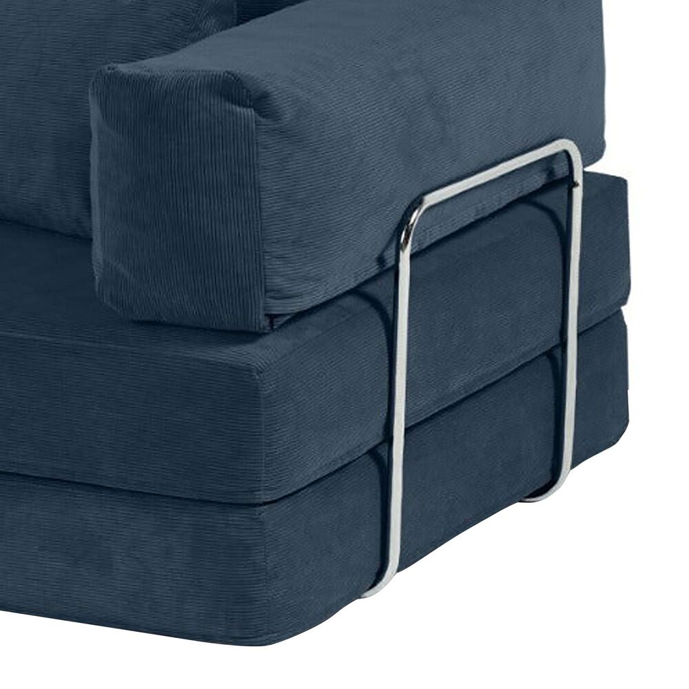 Jaxx Unsofa Stationary Loveseat in Indigo Blue, , large