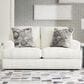 Ashley Karinne Stationary Loveseat in Linen, , large