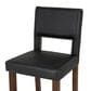 Linon Home Decor Vega Counter Stool with Black Cushion in Espresso, , large