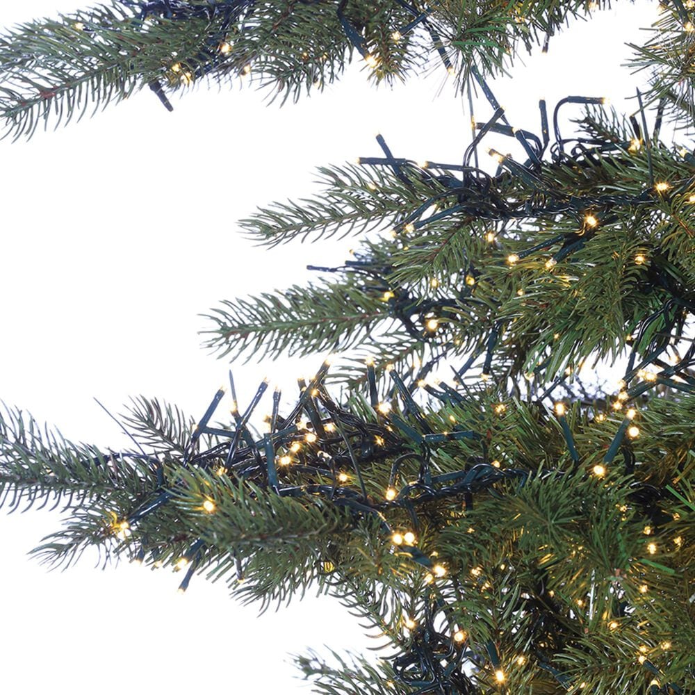 The Gerson Company 7.5' Natural Cut Monaco Pine Pre-Lit Tree in Green, , large