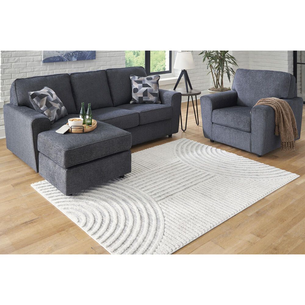 Ashley Lambworth 5&#39;3&quot; x 7&#39; Gray and Cream Area Rug, , large