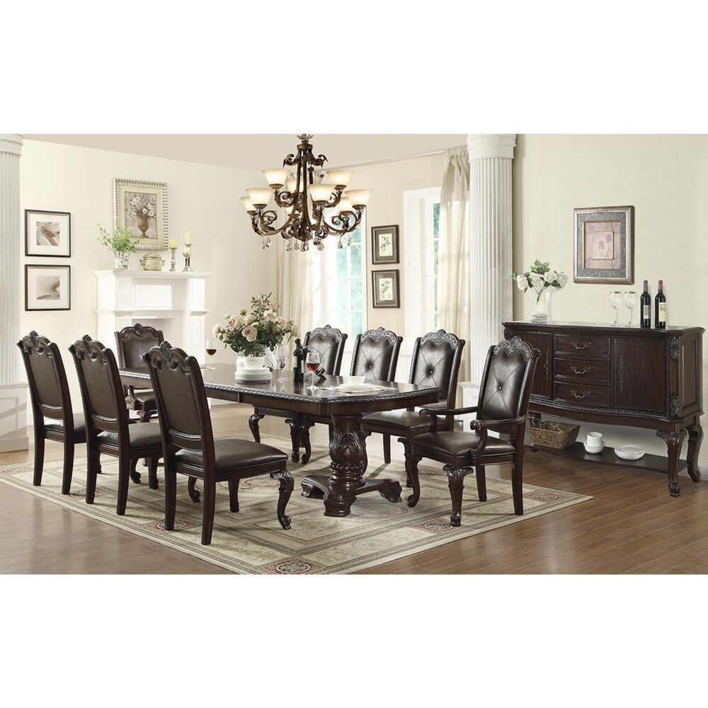 Claremont Kiera Dining Table in Rich Brown - Table Only, , large
