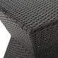 Hearth and Haven Calhoun Outdoor Square End Table in Brown, , large