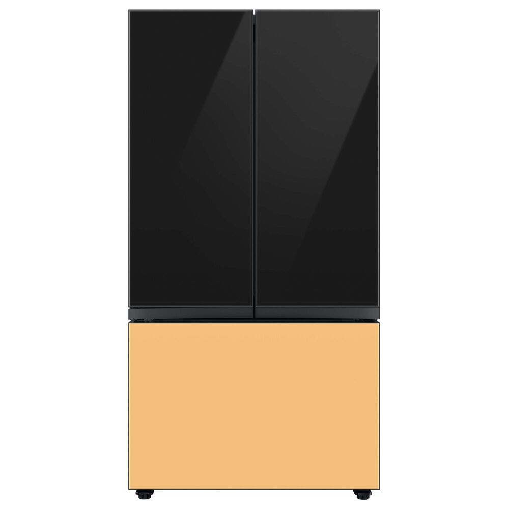 Samsung Bespoke Bespoke 3-Door French Door Refrigerator Top Panel in Charcoal Glass, , large