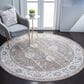 Safavieh Webster WBS326G 5" Round Grey and Beige Area Rug, , large