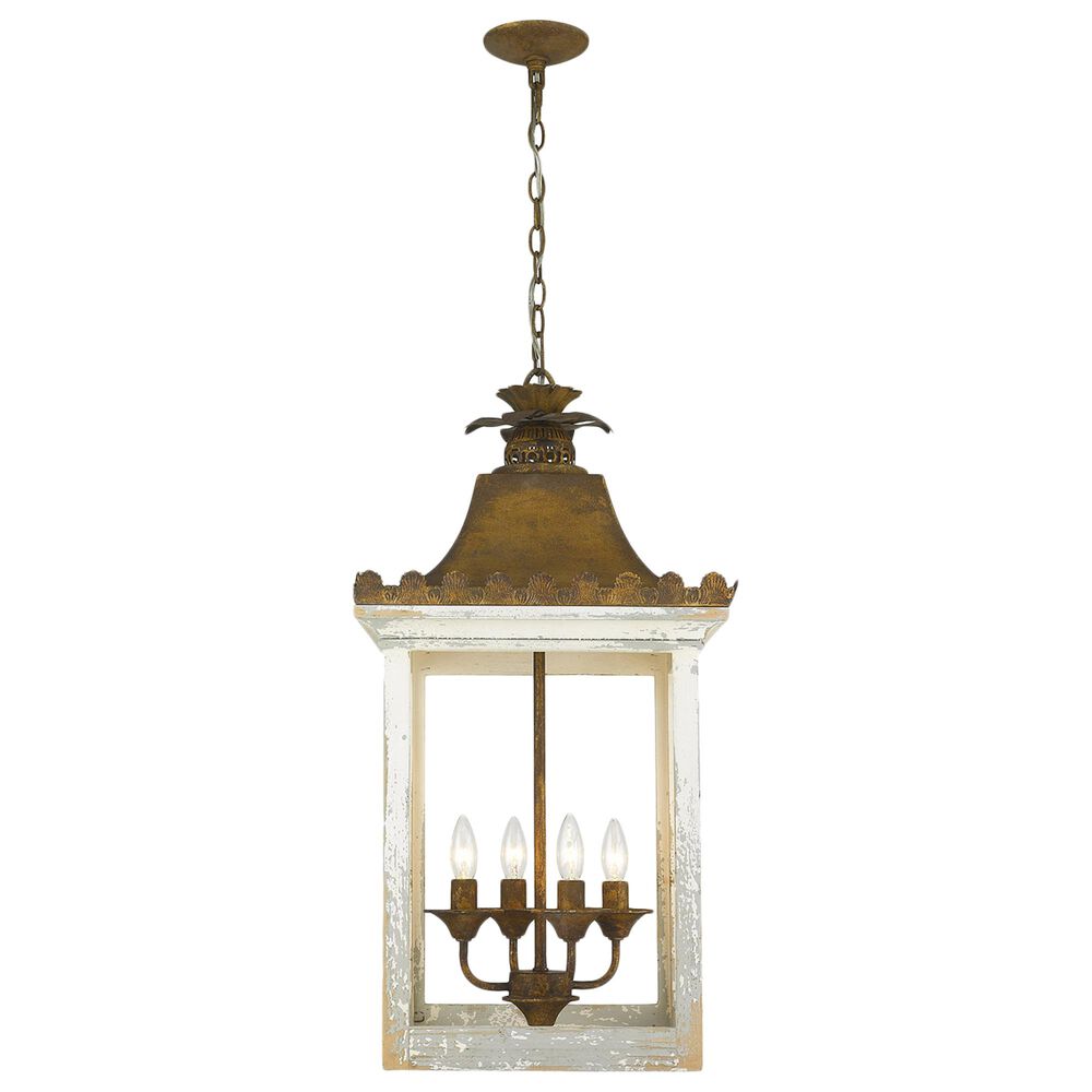 Golden Lighting Finley 4-Light Pendant in Burnished Chestnut, , large