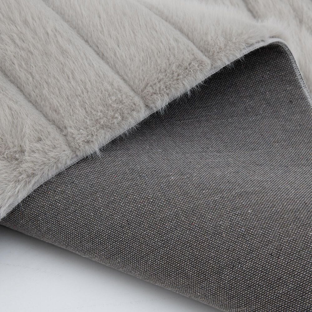 Central Oriental Fox Fur Gray 7&#39;6&quot; x 9&#39;6&quot; Area Rug, , large