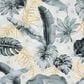 Safavieh Barbados Tropical Botanical 3"3" x 5" Grey and Gold Indoor/Outdoor Area Rug, , large