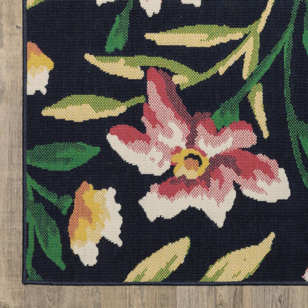 Oriental Weavers Havana HAV12 Navy and Multicolor 7'10" x 10' Indoor/Outdoor Area Rug, , large