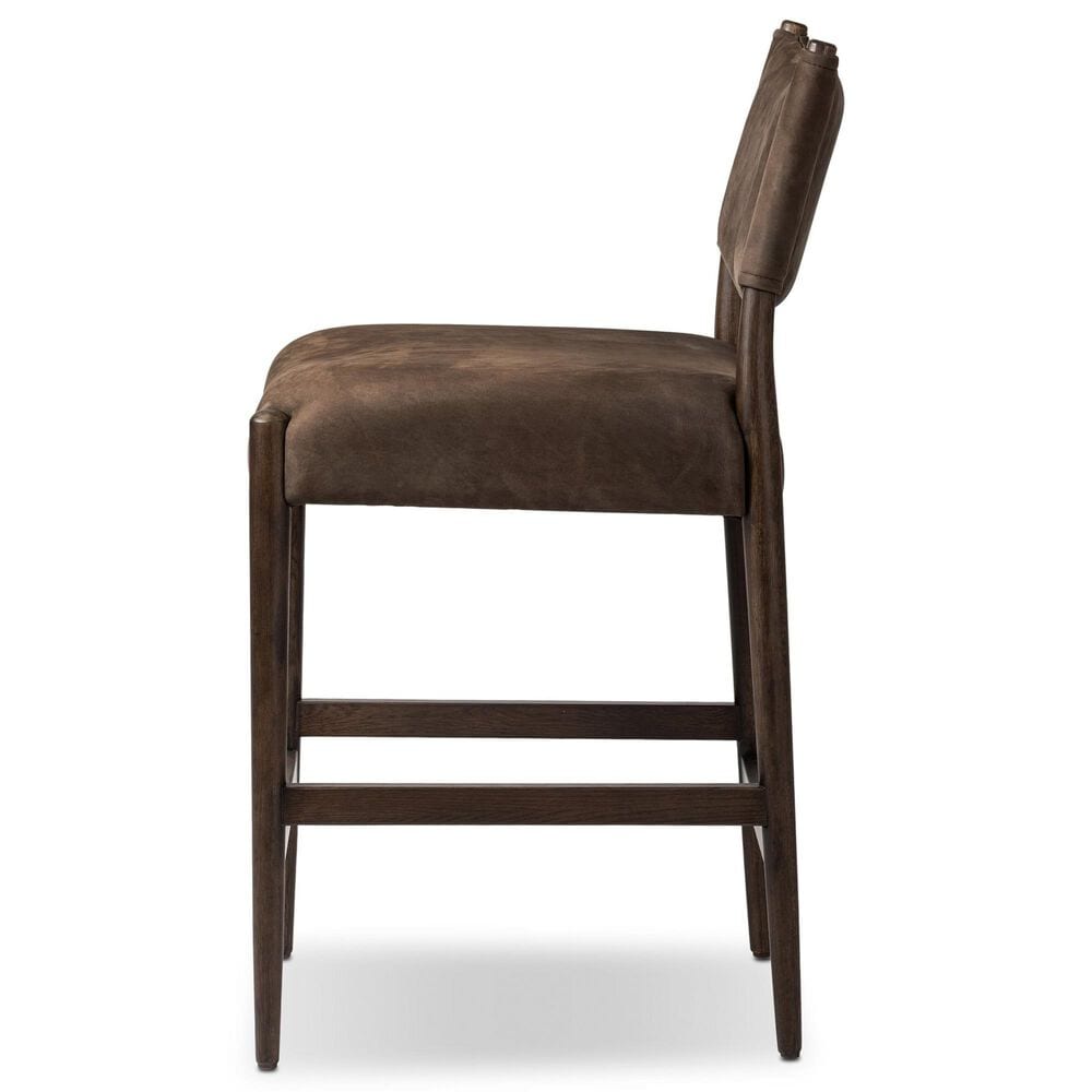 Four Hands Jayla Counter Stool in Burnt Oak, , large