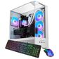 iBUYPOWER Element Gaming Desktop PC | AMD Ryzen 7 7800X3D - 32GB RAM - AMD Radeon RX 9070XT Graphics - 2TB SSD in White, , large