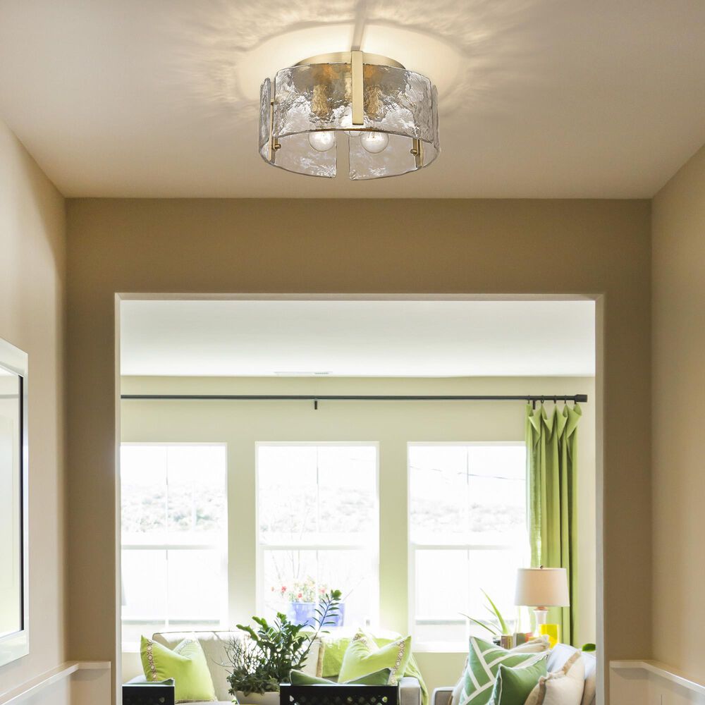 Golden Lighting Aenon 3-Light Flush Mount in Brushed Champagne Bronze, , large