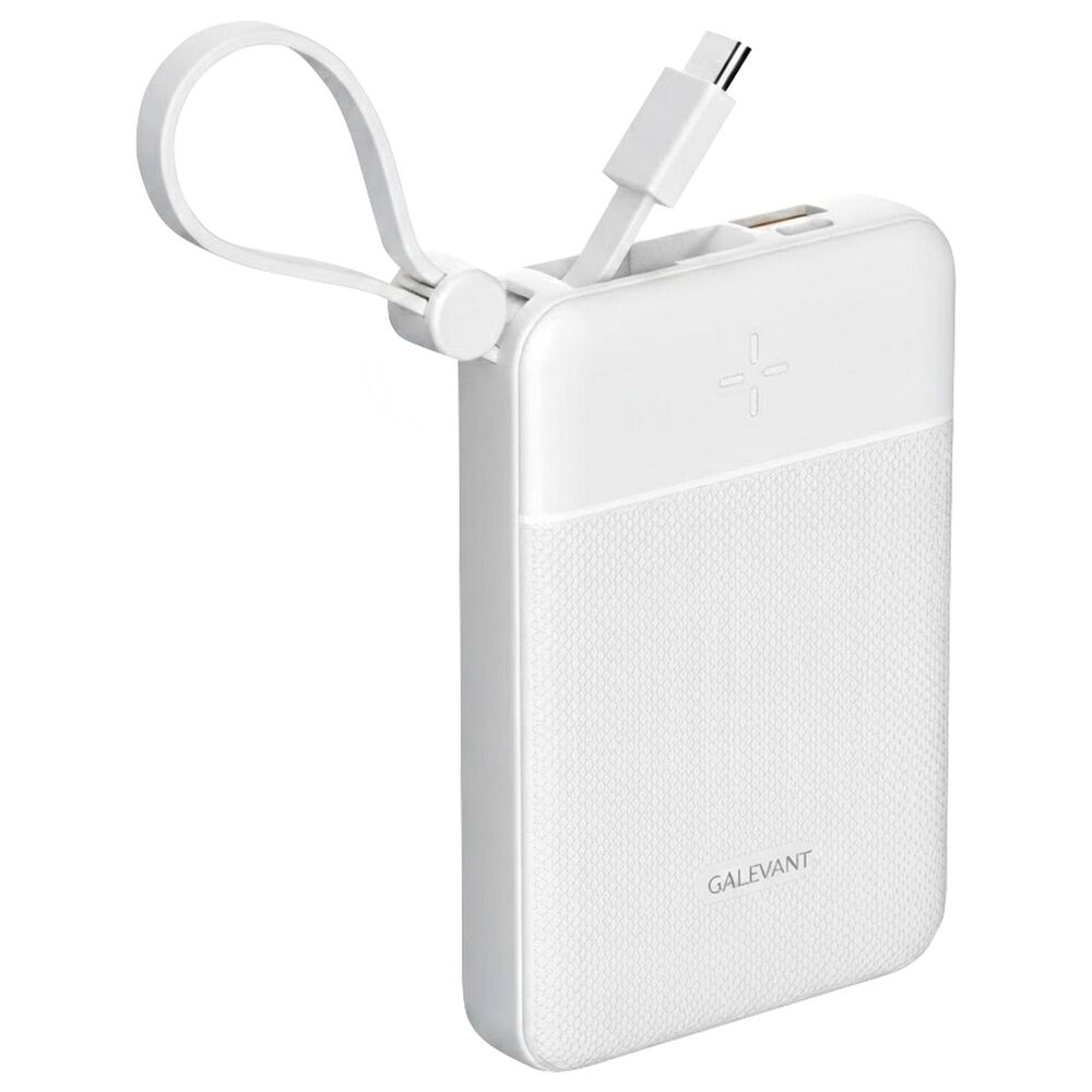 Gallevant CoreCharge 10,000mAh Power Bank in White, , large