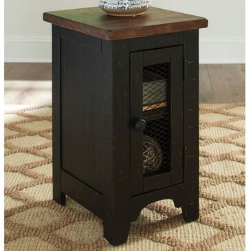 Signature Design by Ashley Valebeck Chair Side End Table in Black and Brown, , large
