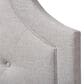 Baxton Studio Mars Twin Upholstered Panel Headboard in Greyish Beige, , large
