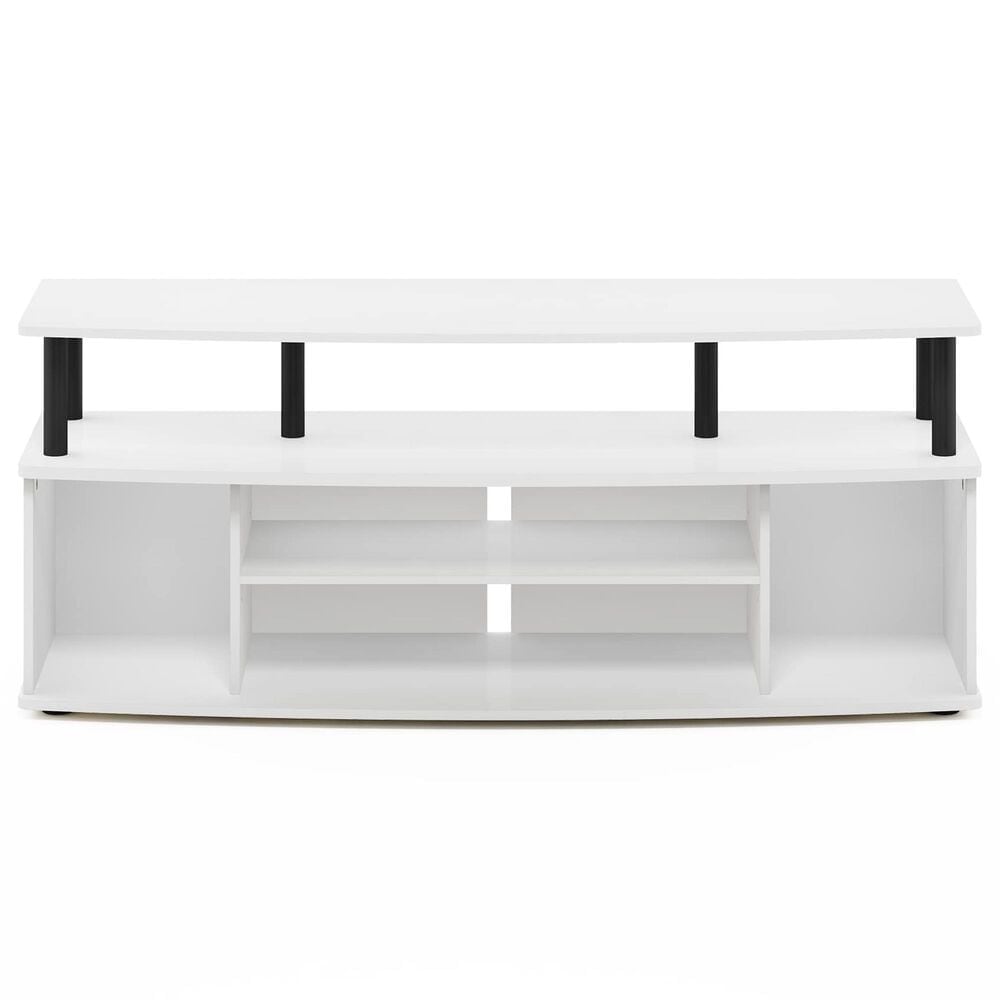 HOMLUX 47.2" Large Entertainment Center Stand for TV up to 55" in White and Black, , large