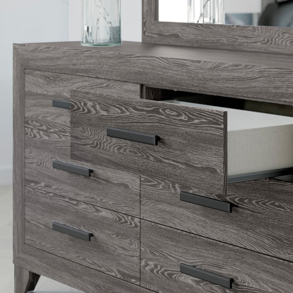 Ashley Sylveri 4-Piece King Bedroom Set in Gray Laminate, , large